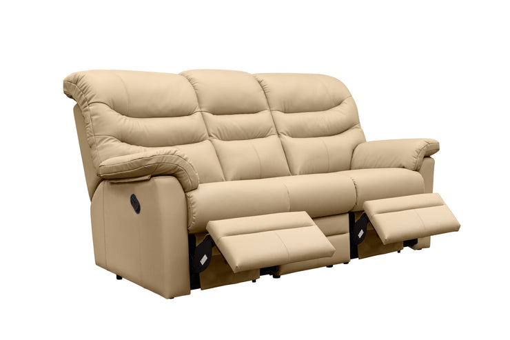 G Plan Ledbury Leather 3 Seat Recliner Sofa