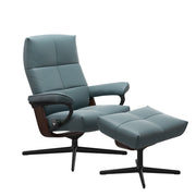 Stressless David Cross Chair & Stool in Paloma Leather - BLACK FRIDAY OFFER by Stressless