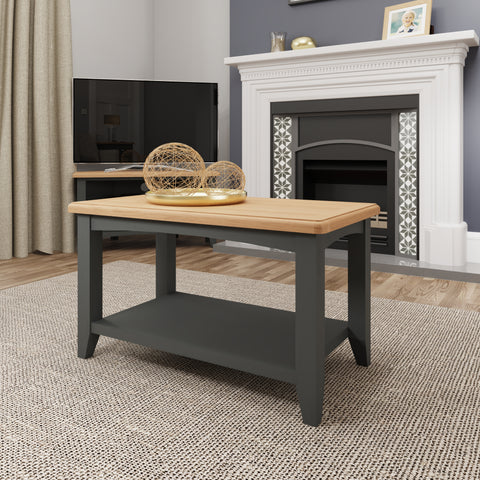 Oakhurst Dining Collection Painted Grey Small Coffee Table - EX DISPLAY MODEL TO CLEAR