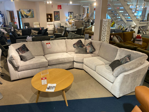 Hannah Fabric Corner Sofa - BLACK FRIDAY EVENT SPECIAL READY FOR QUICK DELIVERY by Padfields