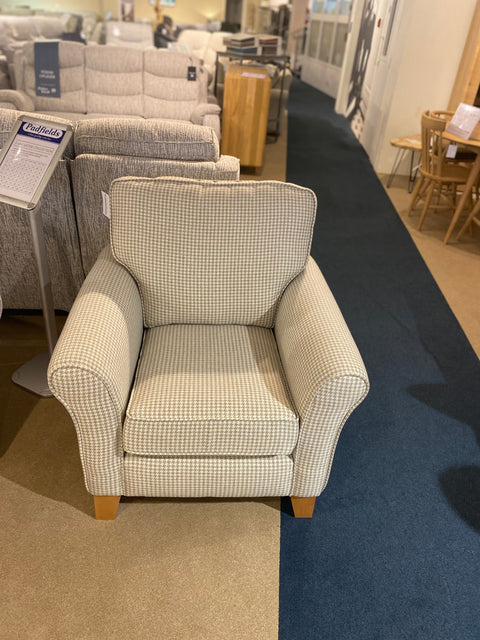 Alstons Lancaster Fabric Accent Chair - EX DISPLAY MODEL READY FOR QUICK DELIVERY