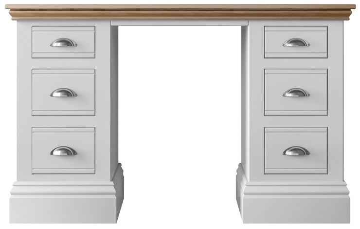 New England Bedroom Collection Double Pedestal Dressing Table (NEBD36)