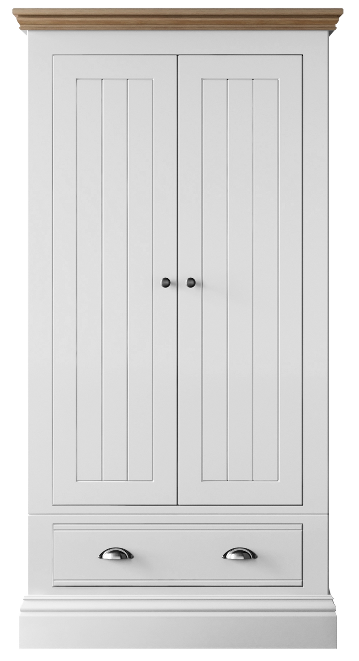 New England Bedroom Collection 2 Door and Drawer Wardrobe