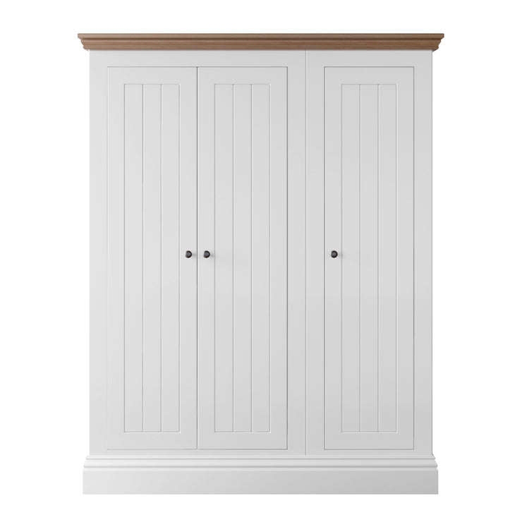 New England Bedroom Collection All Hanging Triple Wardrobe