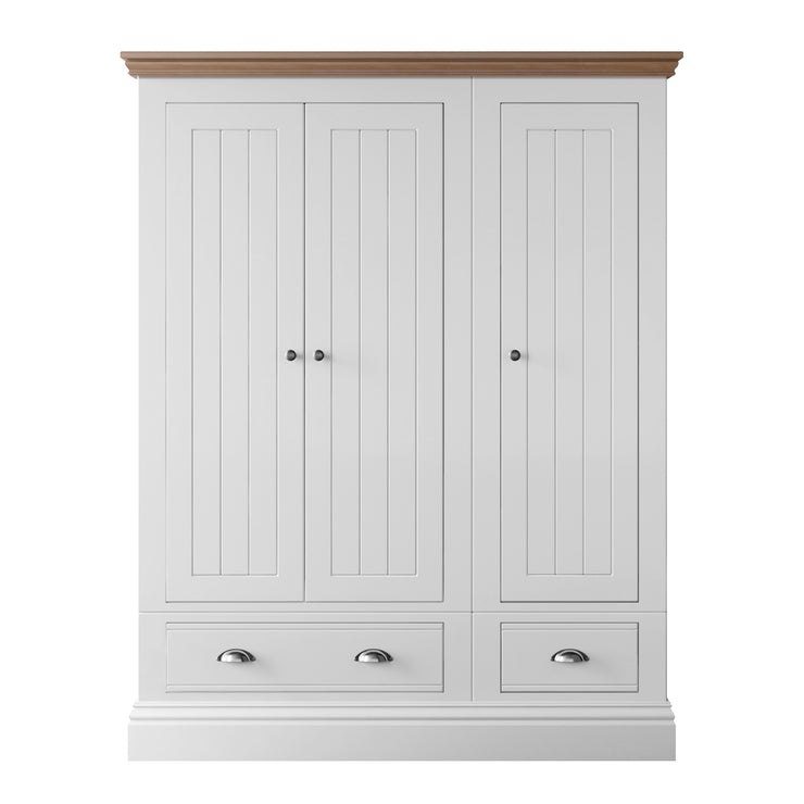 New England Bedroom Collection 3 Door and Drawer Wardrobe