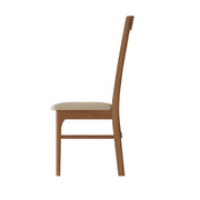 Genoa Dining Collection Slatted Back Fabric Seat Dining Chair