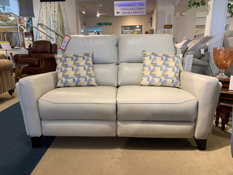 Parker Knoll Portland Leather 2 Seater Sofa - EX DISPLAY MODEL READY FOR QUICK DELIVERY