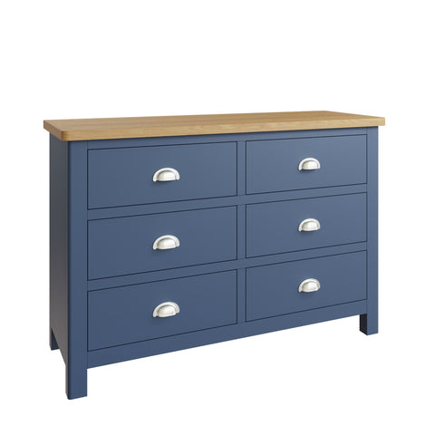 Croft Bedroom Collection 6 Drawer Blue Chest - BLACK FRIDAY EVENT SPECIAL READY FOR QUICK DELIVERY by Croft