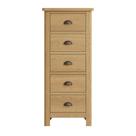 Croft Bedroom Collection 5 Drawer Narrow Chest
