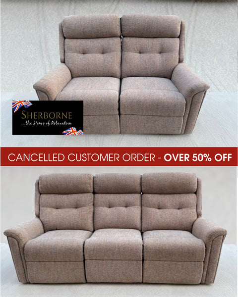 Roma 2 Seat Power Recliner Sofa & 3 Seat fixed Sofa- CANCELLED CUSTOMER ORDER READY FOR QUICK DELIVERY AT A SPECIAL PRICE