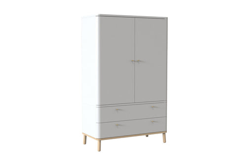 Inga 2 Drawer Wardrobe - EX DISPLAY UNIT READY FROP QUICK DELIVERY