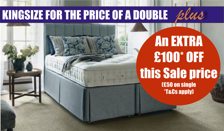 Hypnos Blenheim Divan (Pocket Sprung Base) - KING FOR DOUBLE & FURTHER DISCOUNT ON SALE PRICE