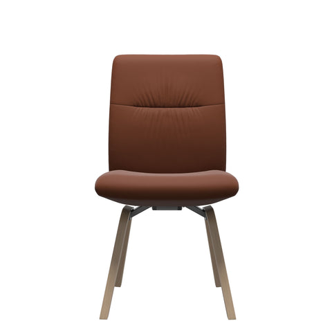 Stressless Quick Delivery Stock - Mint D200 Low Back Dining Chair in Paloma Copper Leather with Oak Wood