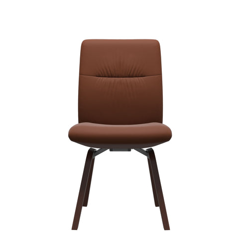 Stressless Quick Delivery Stock - Mint D200 Low Back Dining Chair in Paloma Copper Leather with Walnut Wood