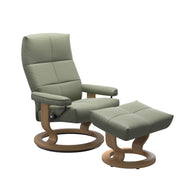 Stressless David Classic Base Chair & Stool in Paloma Leather - BLACK FRIDAY OFFER