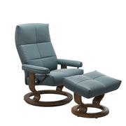 Stressless David Classic Base Chair & Stool in Paloma Leather - BLACK FRIDAY OFFER