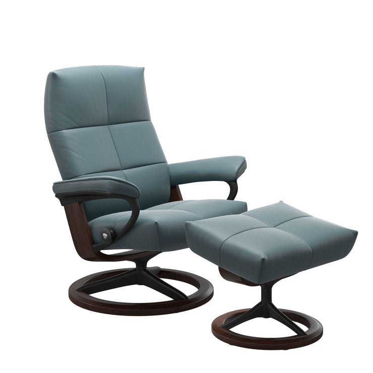 Stressless David Signature Chair & Stool in Paloma Leather - BLACK FRIDAY OFFER