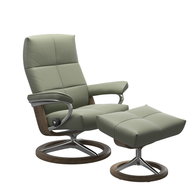 Stressless David Signature Chair & Stool in Paloma Leather - BLACK FRIDAY OFFER