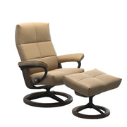 Stressless David Signature Chair & Stool in Paloma Leather - BLACK FRIDAY OFFER