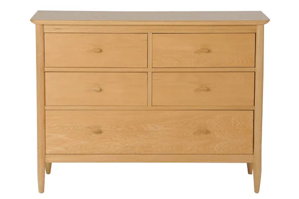 Ercol Teramo 5 Drawer Wide Chest - EX DISPLAY MODEL READY FOR QUICK DELIVERY