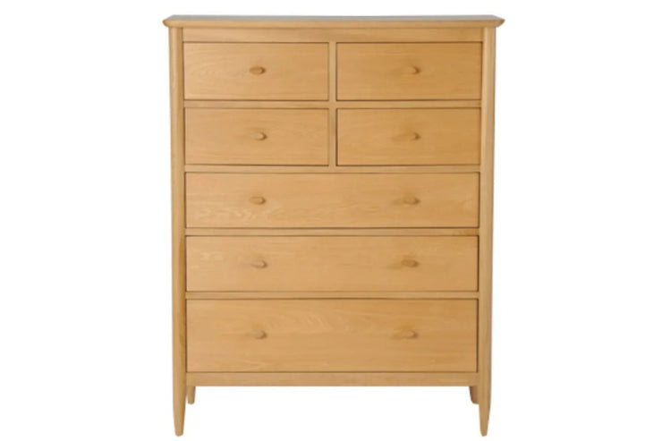 Ercol Teramo 7 Drawer Tall Wide Chest - EX DISPLAY MODEL READY FOR QUICK DELIVERY