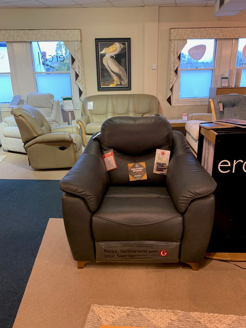 G Plan Jackson Leather Power Recliner Chair - BLACK FRIDAY EVENT SPECIAL READY FOR QUICK DELIVERY by G Plan