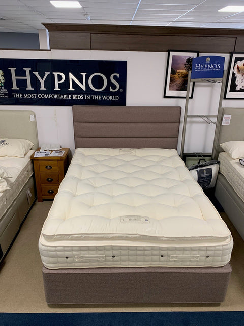 Hypnos Pillow Comfort Peace Kingsize 2 Drawer Divan (Sprung base) Set with Josephine Headboard - BLACK FRIDAY SPECIAL READY FOR QUICK DELIVERY by Hypnos