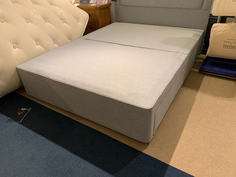 Hypnos Kingsize 4 Drawer Sprung Divan Base - EX DISPLAY MODEL READY FOR QUICK DELIVERY