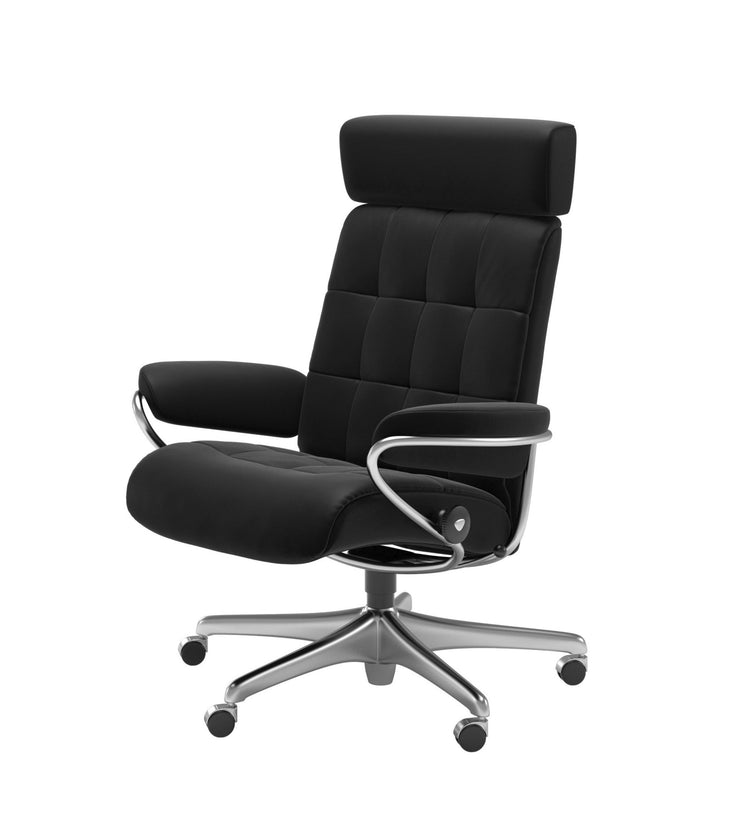 Stressless London Office Chair in Paloma Black - BLACK FRIDAY SPCIAL OFFER READY FOR QUICK DELIVERY