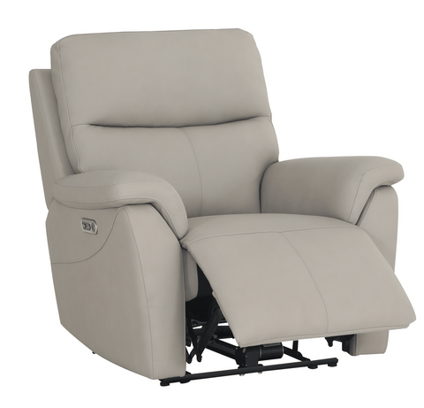 Lyon Leather Power Recliner Chair by Venti
