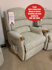 Sherborne Malham Dual Motor Electric Lift & Rise Chair in Ashby Mint Fabric - IN STOCK