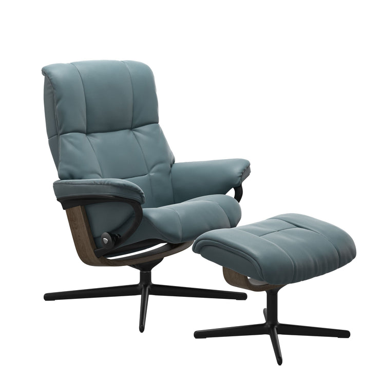 Stressless Mayfair Cross Chair & Stool in Paloma - BLACK FRIDAY OFFER