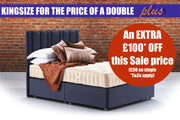 Hypnos Luxury No Turn 6 Divan (Pocket Sprung base) - KING FOR DOUBLE & FURTHER DISCOUNT ON SALE PRICE