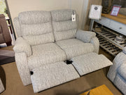 Parker Knoll Michigan Fabric 2 Seat Double Manual Recliner Sofa - BLACK FRIDAY SPECIAL READY FOR QUICK DELIVERY