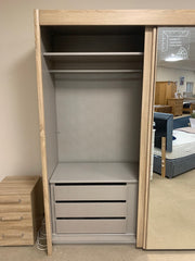 Ruach Espace Sliding Door All mirrored Wardrobe - BLACK FRIDAY EVENT SPECIAL READY FOR QUICK DELIVERY by Rauch