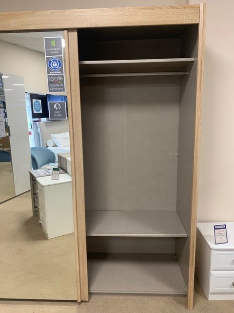 Ruach Espace Sliding Door All mirrored Wardrobe - BLACK FRIDAY EVENT SPECIAL READY FOR QUICK DELIVERY by Rauch