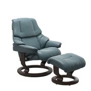 Stressless Reno Classic Chair & Stool in Paloma Leather - BLACK FRIDAY OFFER
