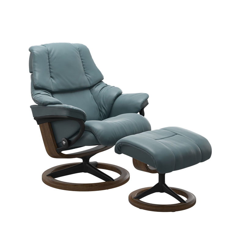 Stressless Reno Signature Chair & Stool in Paloma Leather - BLACK FRIDAY OFFER