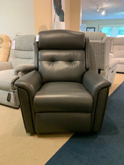 Roma Leather Standard Power Recliner Chair - EX DISPLAY MODEL READY FOR QUICK DELIVERY