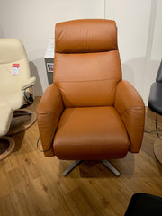 Stressless® Scott Leather Power Sirus Base Chair with Heat & Massage - BLACK FRIDAY SPECIAL READY FOR QUICK DELIVERY