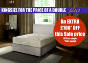 Hypnos Studley Divan (Platform top base) - KING FOR DOUBLE & FURTHER DISCOUNT ON SALE PRICE