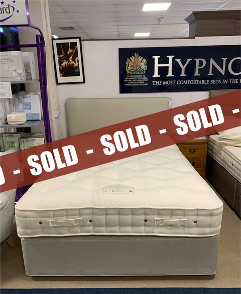 Hypnos Studley Kingsize 2 Drawer Divan (Open Coil Sprung base) Set with Emily Strut Headboard - BLACK FRIDAY EVENT SPECIAL READY FOR QUICK DELIVERY