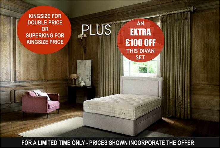 Hypnos Studley Divan (Open Coil base) Set - AMAZING OFFER PRICE FOR A LIMITED TIME