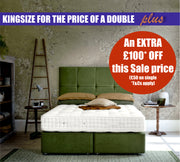 Hypnos Wool Origins 8 Divan (Platform Top base) - KING FOR DOUBLE & FURTHER DISCOUNT ON SALE PRICE