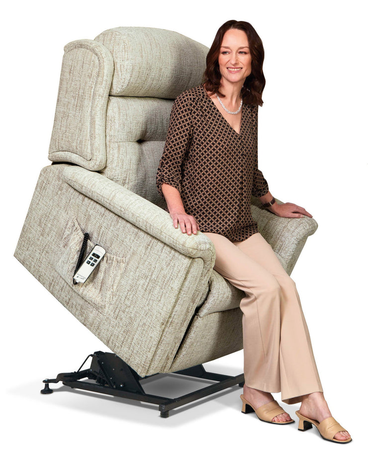 Roma Fabric Riser Recliner Chair