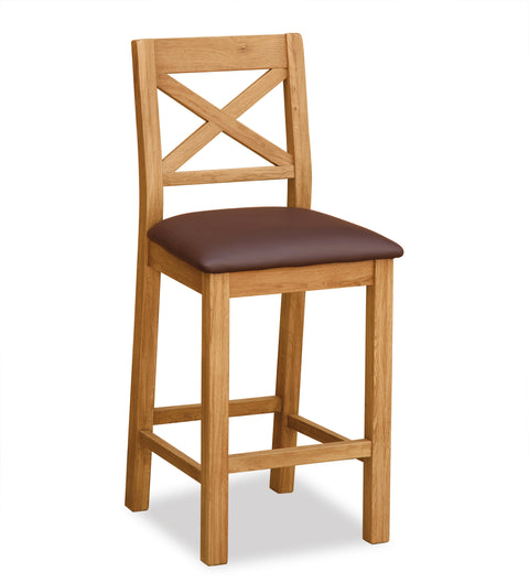 Loxley Living & Dining Bar Stool with Brown or Black PU Seat Model 171