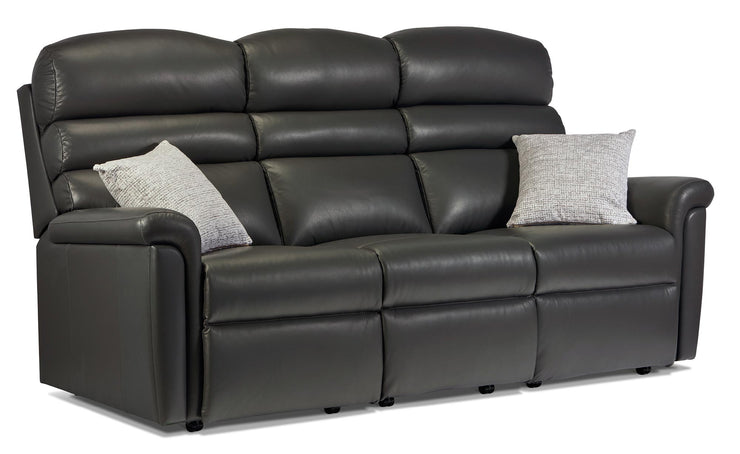 Sherborne Comfi-sit Leather Fixed 3 Seater Sofa