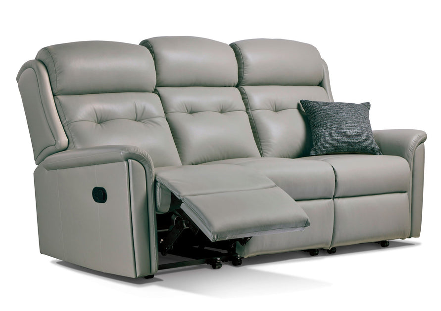 Roma Leather 3 Seater Recliner Sofa