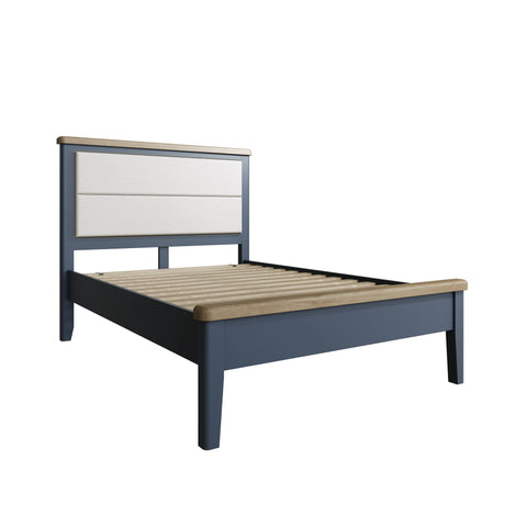 Worcester Painted Bed with Fabric Headboard & Low Footboard