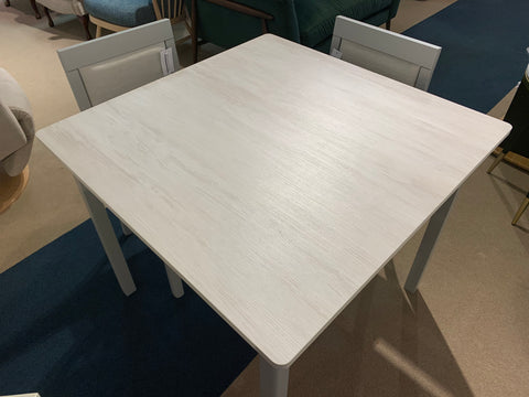 Square Duratop table & 2 chairs  - EX DISPLAY MODEL TO CLEAR